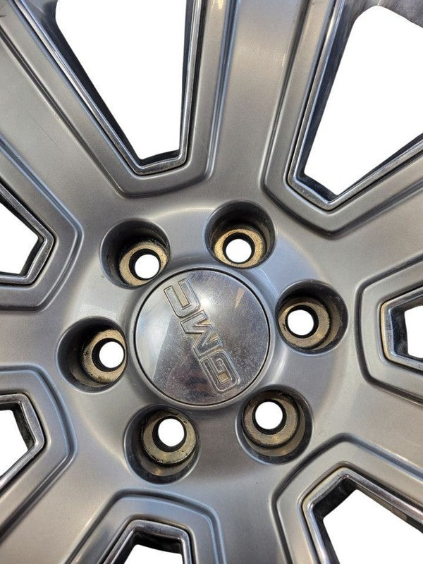 Wheel 22x9 7 Spoke Single Silver With Chrome Inserts Fits 15-20 ESCALA