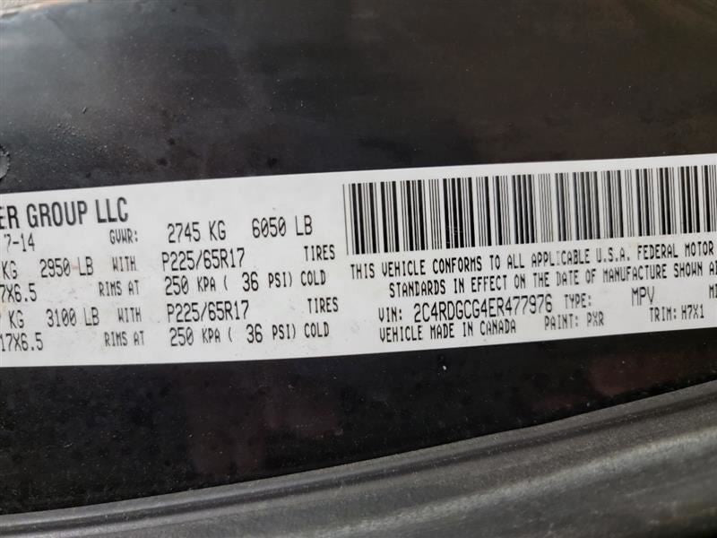 Driver Left Air Bag Front Driver Knee Fits 14-18 CARAVAN 570026