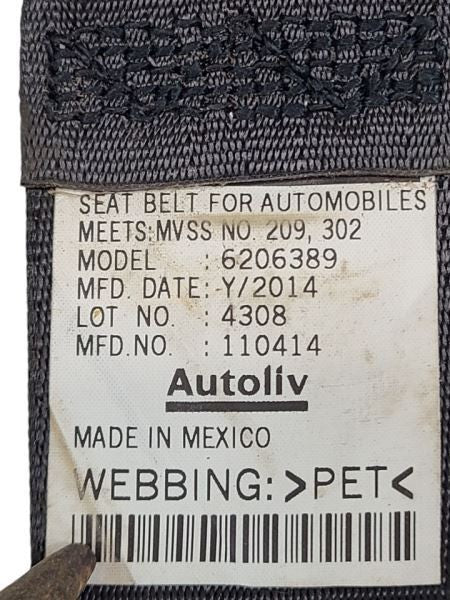 RDX       2015 Seat Belt Rear 595299