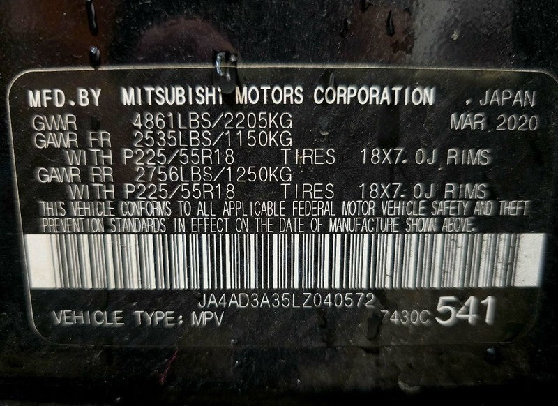 Seat Belt Front Plug-in Hybrid Phev Passenger Fits 14-22 OUTLANDER 631