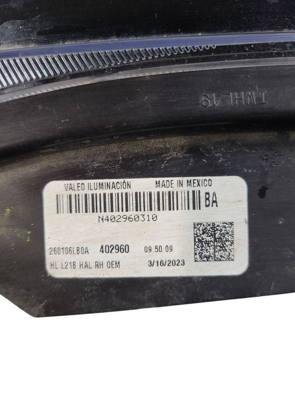 Passenger Right Headlight Halogen Fits 20-23 SENTRA 650440