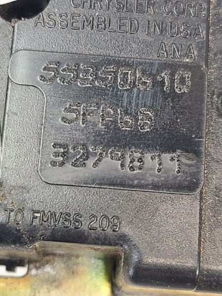 TDODR2500 1999 Seat Belt Rear 596900
