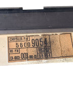 Speedometer Head Only Fits 92-95 WRANGLER 653052 56009054