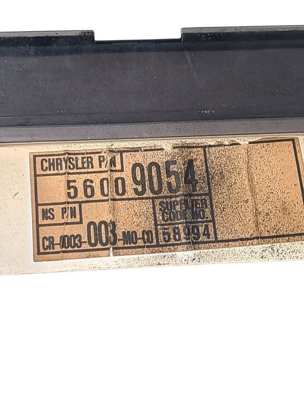 Speedometer Head Only Fits 92-95 WRANGLER 653052 56009054