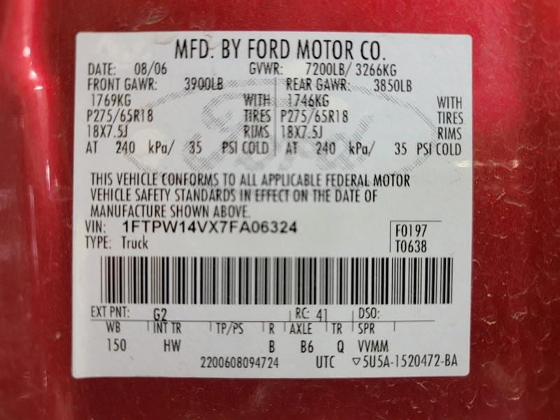 Carrier Front Axle 3.73 Ratio Fits 06-08 FORD F150 PICKUP 556321
