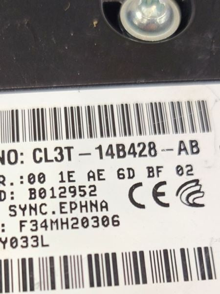 Chassis ECM Communication Voice Recog Fits 12 FORD F150 585681 CL3T14B