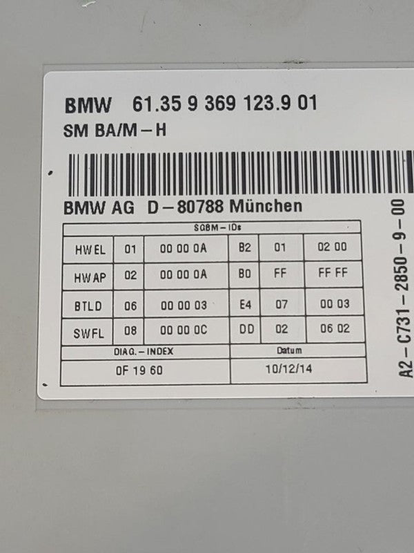 Chassis ECM Seat Front Without Memory Fits 12-19 BMW 640i 615717 61359