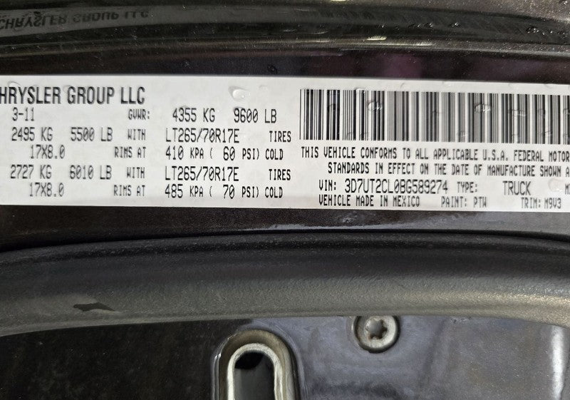 Seat Belt Front Crew Cab Bench Seat Driver Fits 10-13 DODGE 2500 PICKU