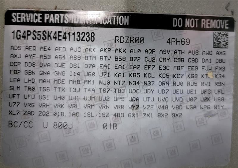 Passenger Air Bag Front Passenger Knee ID 22771096 Fits 12-17 VERANO 5