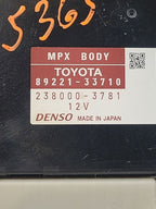 Chassis ECM Multiplex Network Body Left Hand Dash Fits 16 LEXUS ES350 