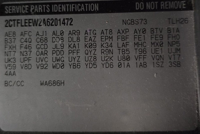 Chassis ECM Fuel Pump Fits 10 CAMARO 618481