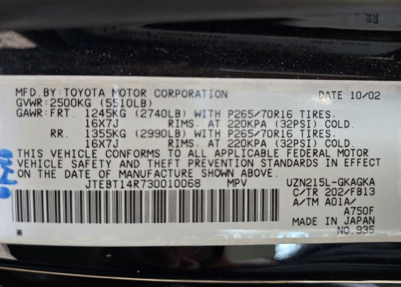 Passenger Side View Mirror Power With Heated Painted Fits 03-09 4 RUNN