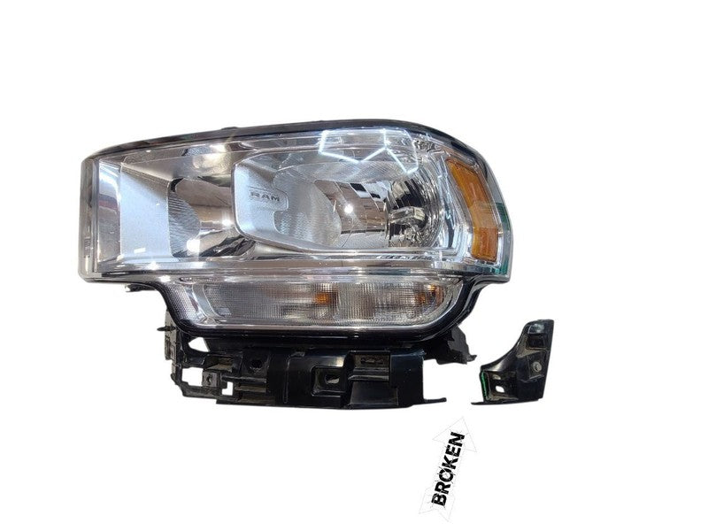 Driver Headlight Halogen Chrome Bezel Fits 19-24 DODGE 2500 PICKUP 674