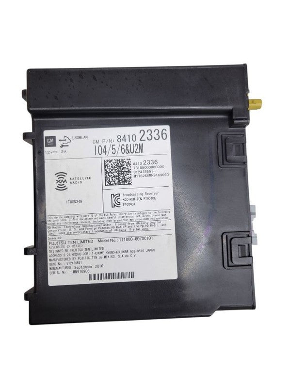 Audio Equipment Radio Receiver ID 84278527 Fits 17-19 SIERRA DENALI 25