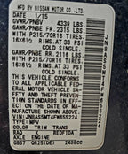 Seat Belt Front Bucket VIN J 1st Digit Japan Built Fits 08-15 ROGUE 62