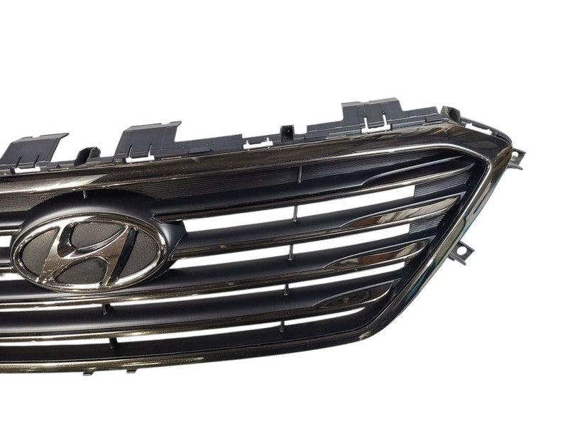 Grille Center Upper 4 Bars Chrome Fits 15-17 SONATA 647406