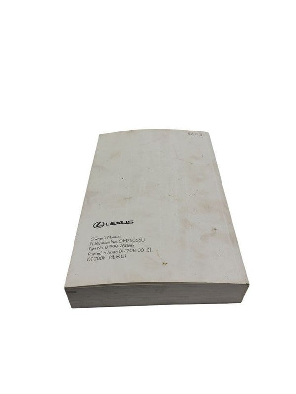 CT200H    2013 Owners Manual 621367