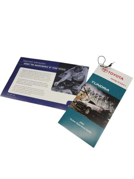 TUNDRA    2006 Owners Manual 598115