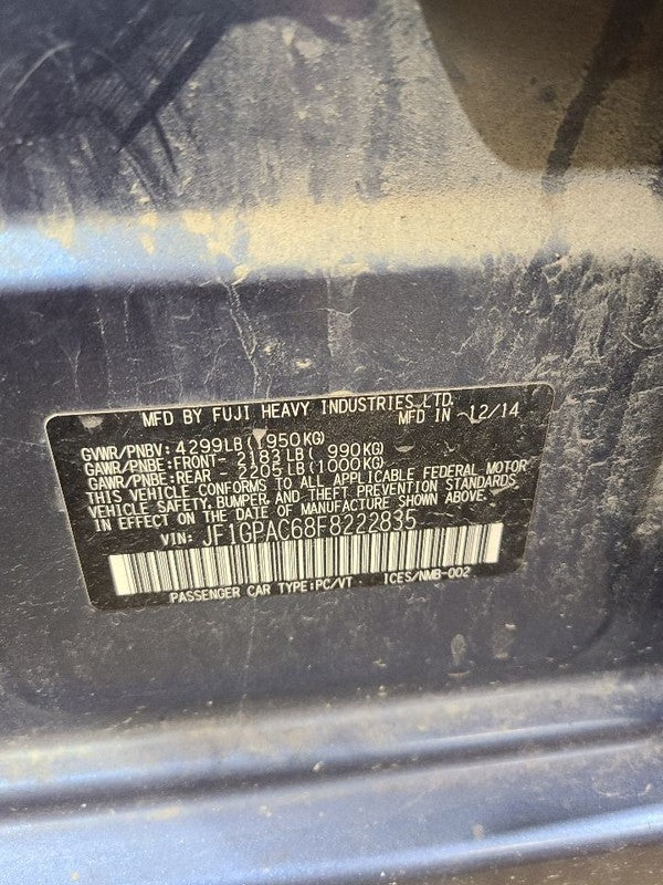 Dash Panel Fits 16-18 FORESTER 650894