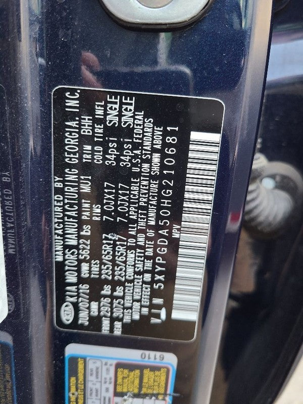 Fuel Tank Fits 16-18 SORENTO 629117