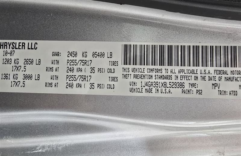 Passenger Right Side View Mirror Manual Fits 07-10 WRANGLER 604039