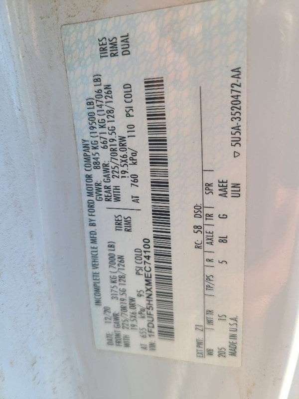 F550SD    2021 Wheel 658926