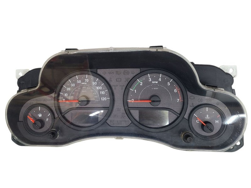 Speedometer Cluster 120 MPH All Black Display Fits 08 WRANGLER 673630 