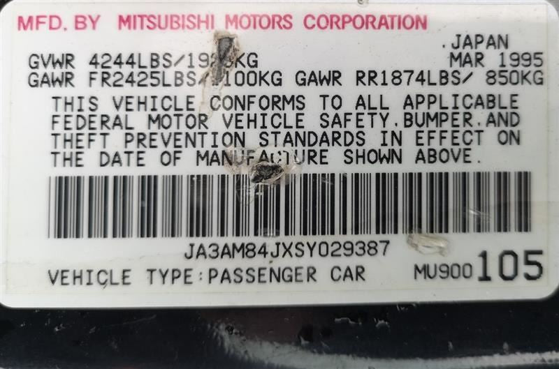 Starter Motor FWD Canada Without AC Fits 95-96 STEALTH 210086