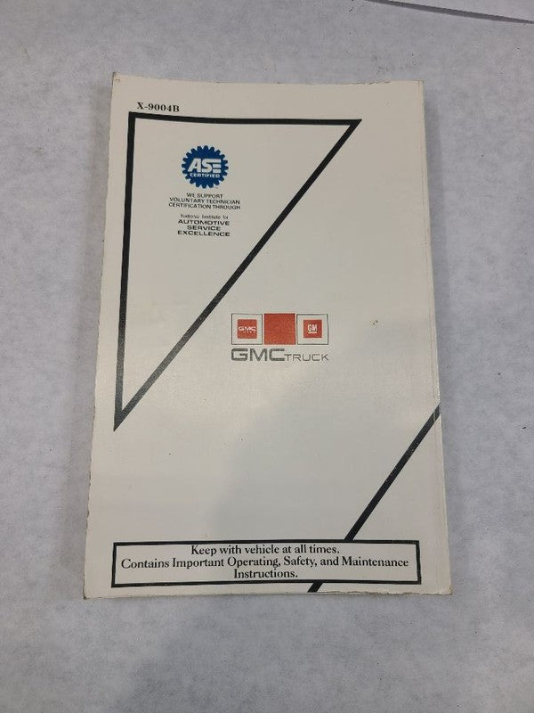 TGMC1500  1990 Owners Manual 612133