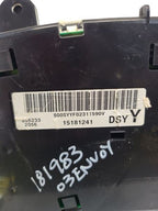 Speedometer US Cluster Fits 02-04 ENVOY 591540 15181241