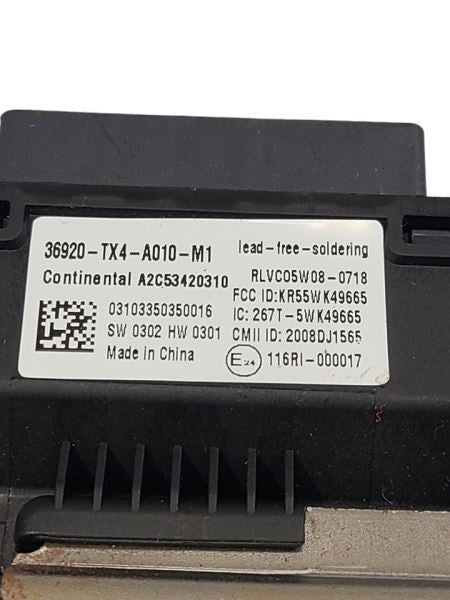 Chassis ECM Theft-locking Backup Unit Left Hand Dash Fits 13-15 ILX 59