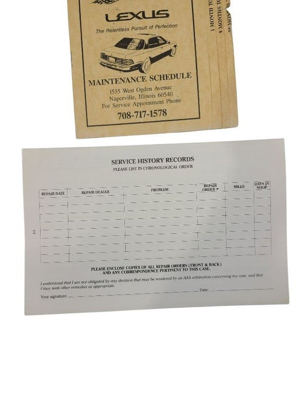 LS400     1992 Owners Manual 630334