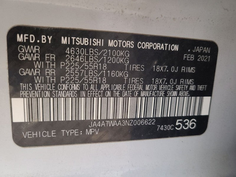 Driver Left Fender Fits 22-24 ECLIPSE CROSS 655229