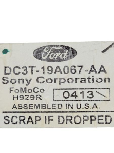 Speaker Subwoofer Fits 2013 FORD F350SD 589925