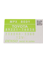 Chassis ECM Multiplex Network Left Hand Dash Fits 11-12 LEXUS CT200H 5