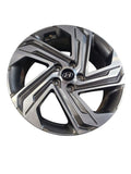 Wheel 18x7-1/2 Alloy 5 Spoke Black Inlay Fits 21-23 SANTA FE 667988