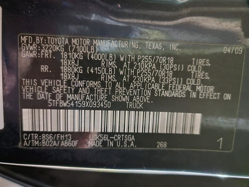 TUNDRA    2009 Owners Manual 501568