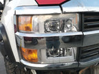 Passenger Headlight Chrome Bezel Fits 15-19 SILVERADO 2500 PICKUP 2774