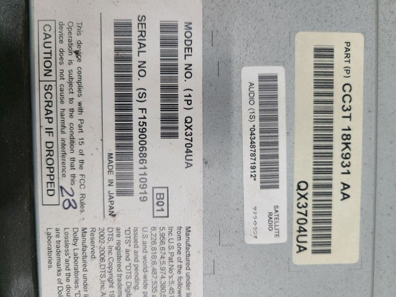 Audio Equipment Radio Receiver Fits 12 FORD F250SD PICKUP 680808