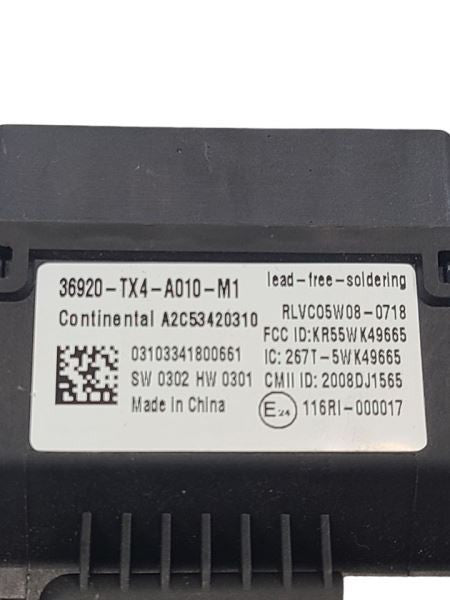 Chassis ECM Theft-locking Backup Unit Left Hand Dash Fits 13-15 ILX 59