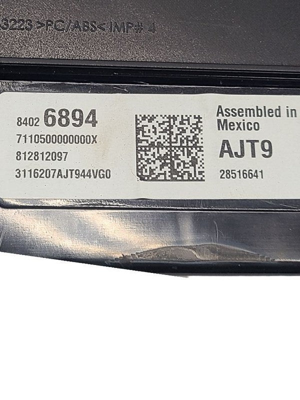 Speedometer Cluster MPH US Market Fits 16 SILVERADO 1500 660000 840268