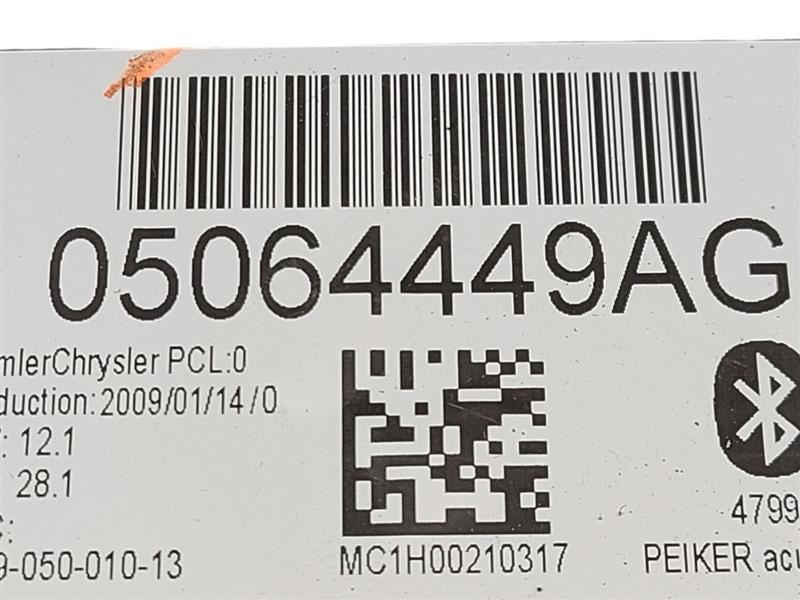 Chassis ECM Telematic Module Fits 2009 CARAVAN 599833 05064449AG