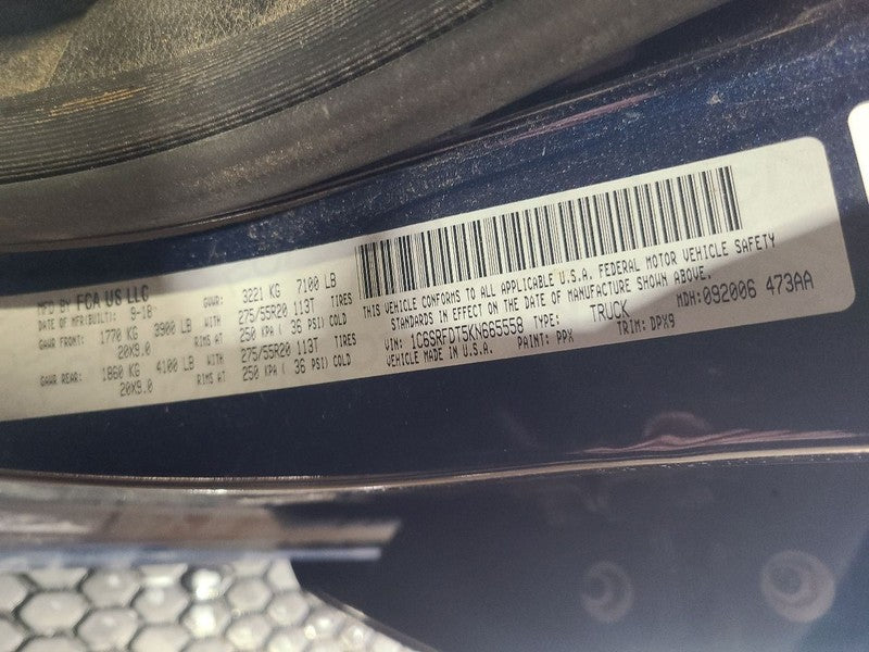 Camera/Projector New Style 6 Lug Wheel Fits 19-24 DODGE 1500 PICKUP 65