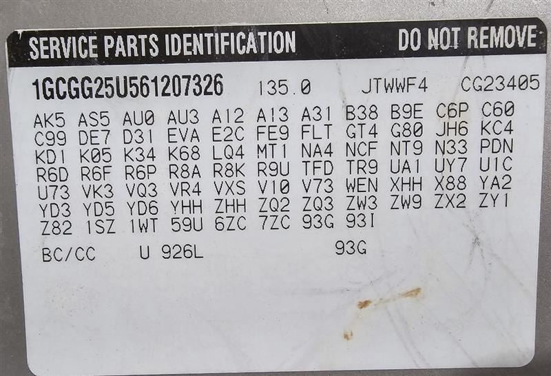 Driver Side View Mirror Single Mirror Fits 03-07 EXPRESS 1500 VAN 5748