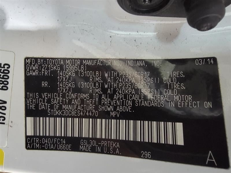 Passenger Dash Fits 12-14 SIENNA 284304