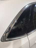 Passenger Quarter Glass Privacy Tint Chrome Moulding Fits 15-24 EDGE 6