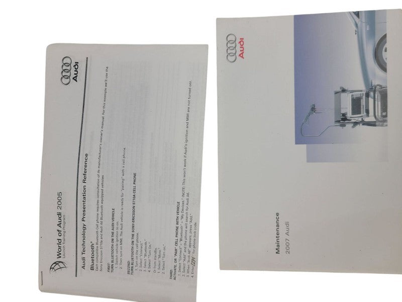 Q7 AUDI   2007 Owners Manual 628020