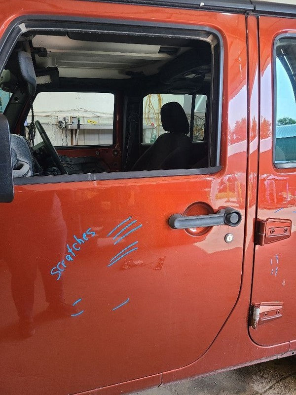 Driver Front Door VIN W 6th Digit Jk Body Full Door Fits 11-18 WRANGLE