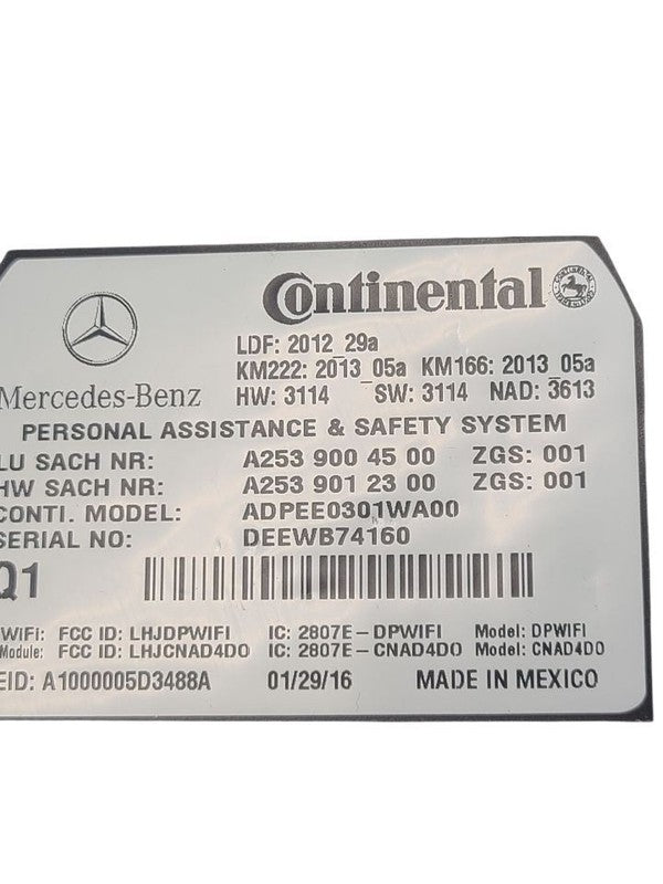 Chassis ECM 156 Type Communication Fits 15-16 18-20 MERCEDES GLA-CLASS