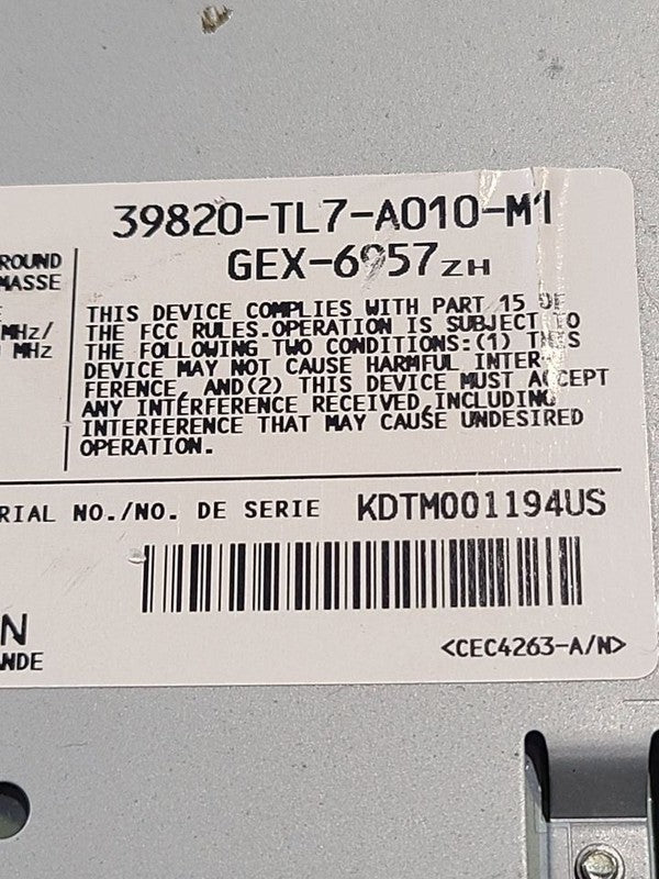 Audio Equipment Radio Satellite Unit Station Wgn Fits 11-14 TSX 647083
